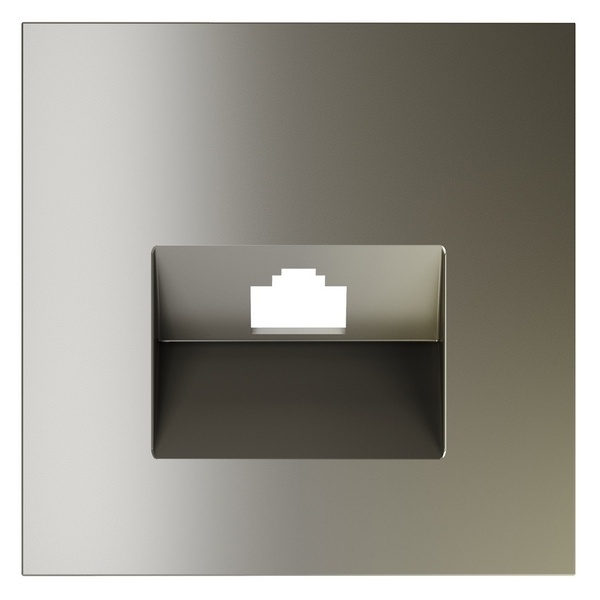 Накладка Voltum S70 для розетки компьютерной RJ45 кат.6 шелк