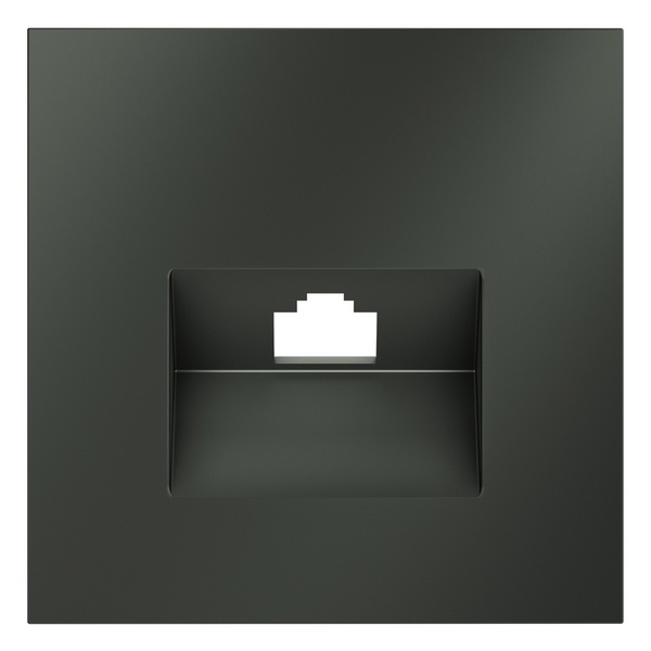 Накладка Voltum S70 для розетки компьютерной RJ45 кат.6 титан