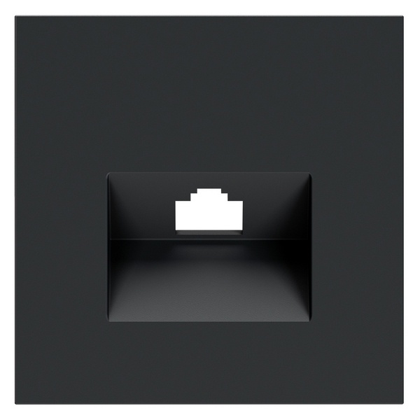 Накладка Voltum S70 для розетки компьютерной RJ45 кат.6 графит