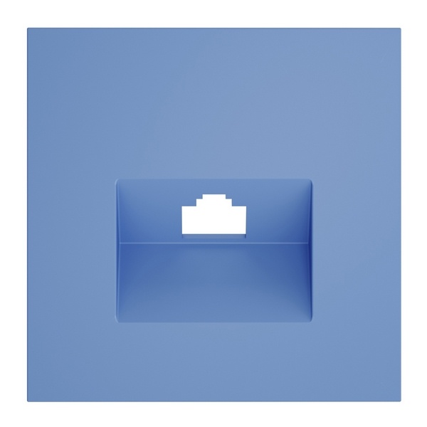 Накладка Voltum S70 для розетки компьютерной RJ45 кат.6 деним