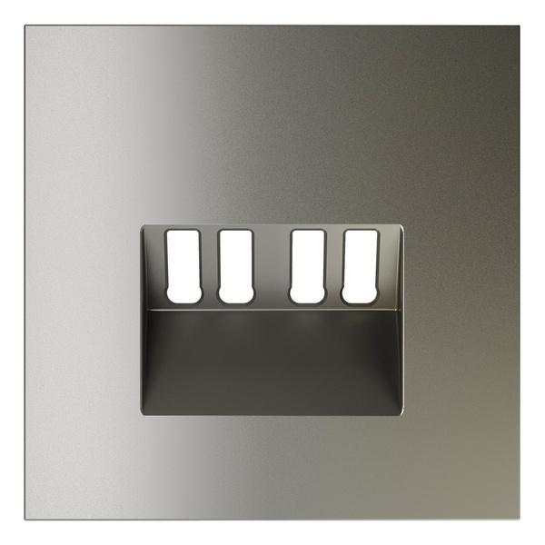 Накладка Voltum S70 для розетки акустической 4-местной  шелк