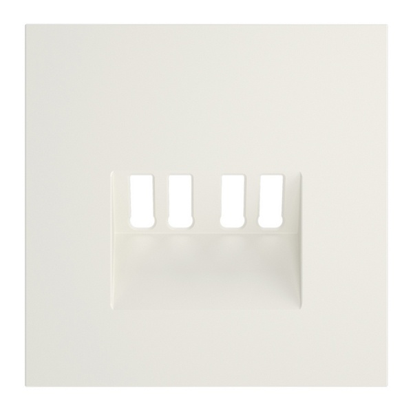 Накладка Voltum S70 для розетки акустической 4-местной  хлопок