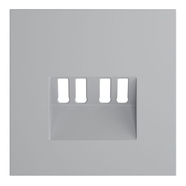 Накладка Voltum S70 для розетки акустической 4-местной  серый