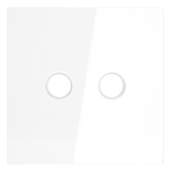 Накладка Voltum S70 для розетки телевизионной оконечной TV+SAT белый глянцевый