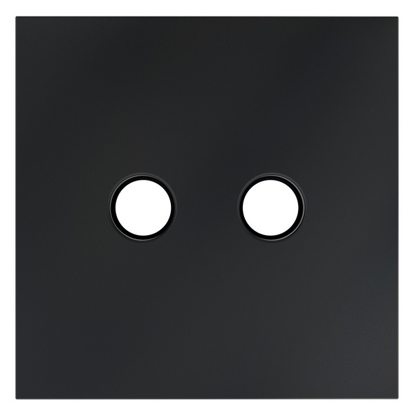 Накладка Voltum S70 для розетки телевизионной оконечной TV+SAT графит