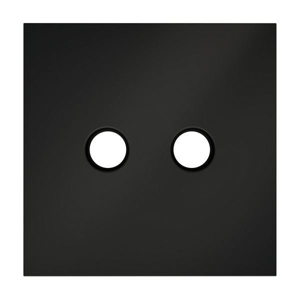 Накладка Voltum S70 для розетки телевизионной оконечной TV+SAT черный матовый