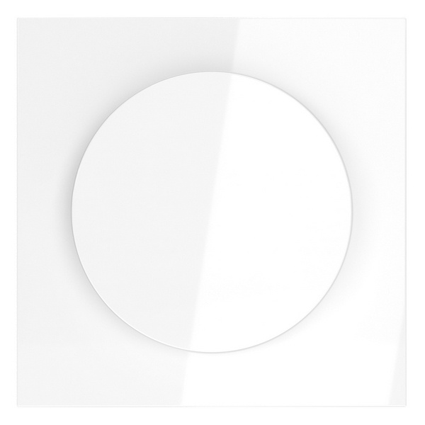 Накладка Voltum S70 для светорегулятора поворотно-нажимного белый глянцевый