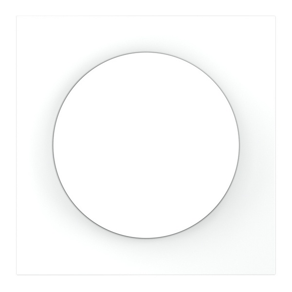 Накладка Voltum S70 для светорегулятора поворотно-нажимного белый матовый