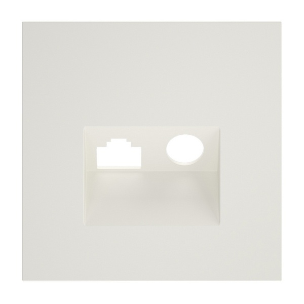 Накладка Voltum S70 для розетки TV+RJ45 кат. 6 хлопок