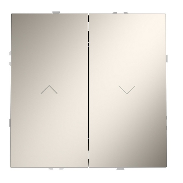 Выключатель с самовозвратом встраиваемый для жалюзи Voltum S70 10А кашемир