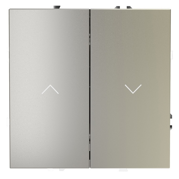 Выключатель с самовозвратом встраиваемый для жалюзи Voltum S70 10А шелк