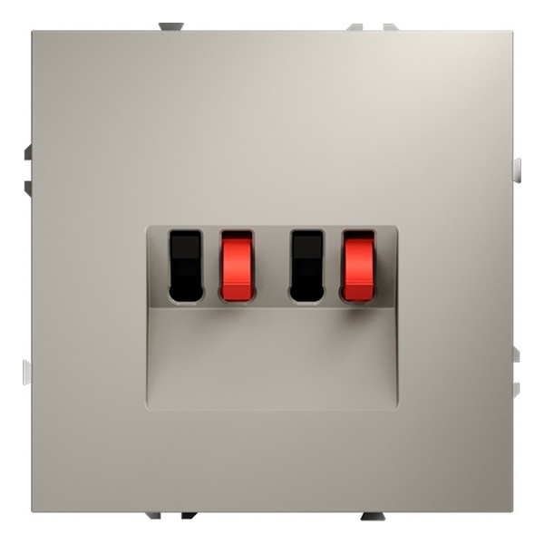 Розетка акустическая встраиваемая Voltum S70 4 подключения кашемир