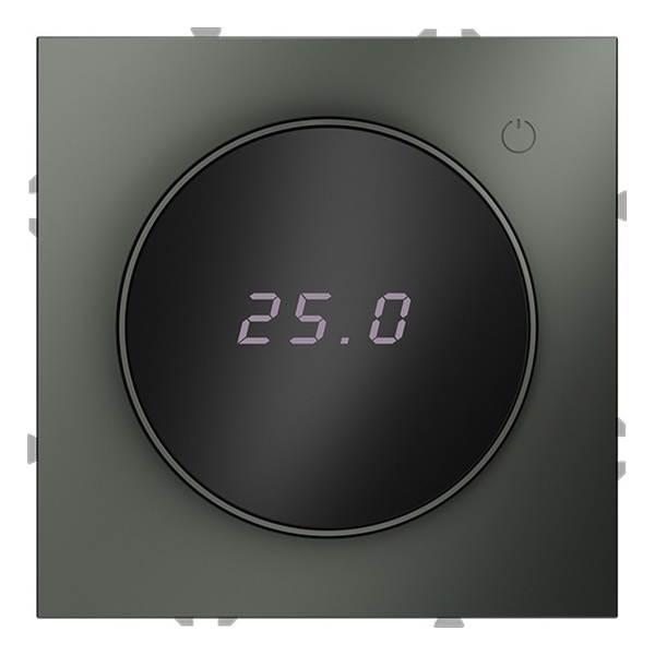 Терморегулятор электронный для теплого пола Voltum S70 с индикацией и датчиком титан