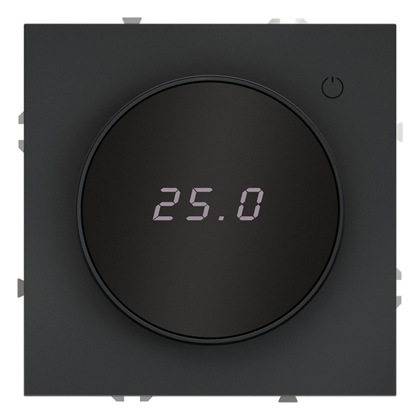 Терморегулятор электронный для теплого пола Voltum S70 с индикацией и датчиком графит