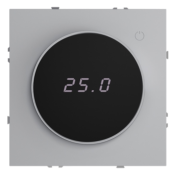 Терморегулятор электронный Voltum S70 с индикацией и датчиком для теплого пола серый