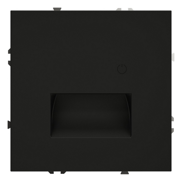 Подсветка светодиодная встраиваемая Voltum S70 с датчиком черный матовый