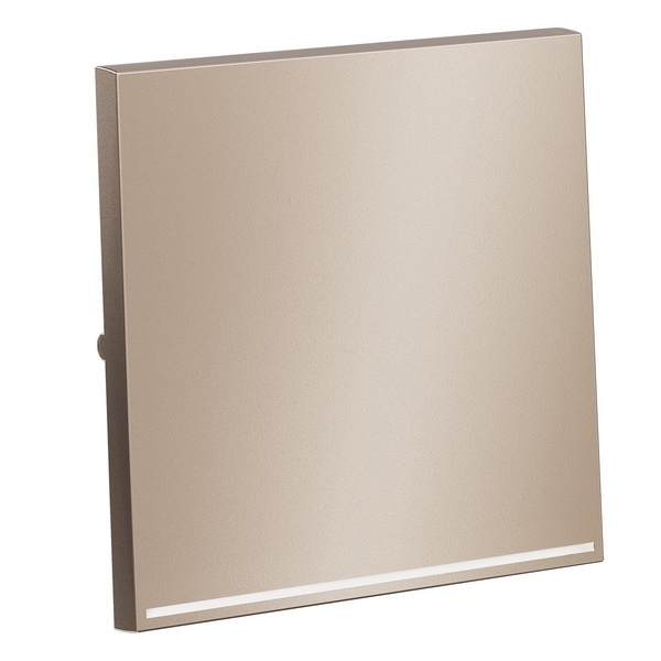 Клавиша Voltum S70 для выключателя/переключателя одноклавишного с подсветкой Metal платина