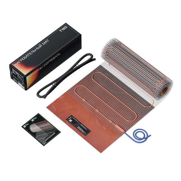 Нагревательный мат Voltum двужильный VLT01-150-9.0 площадь обогрева 9,0м2 мощность 1350Вт