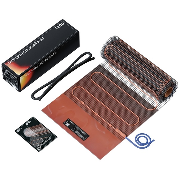 Нагревательный мат Voltum двужильный VLT01-200-1.5 площадь обогрева 1,5м2 мощность 300Вт