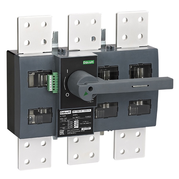 Выключатель-разъединитель DEKraft ВР-108С 1000А 3Р с видимым разрывом