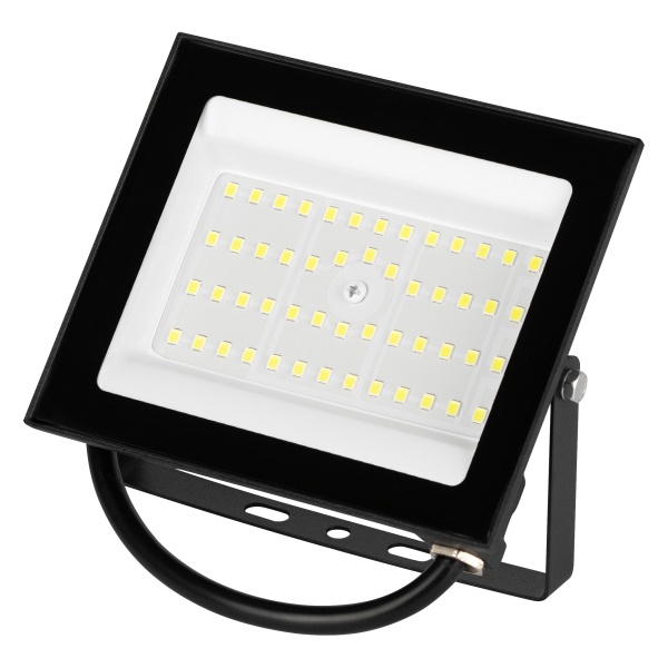 Прожектор светодиодный ЭРА Green line LPR-033-0-65K 50W 6500K 4000Lm IP65 черный корпус алюминий