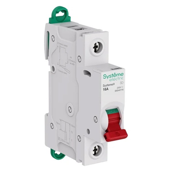 Выключатель нагрузки SE Systeme9 S9S 1П 16А 230В (рубильник)