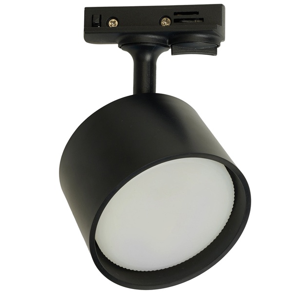 Светильник трековый Feron AL143 под лампу GX53 15W 230V однофазный черный D84*H107