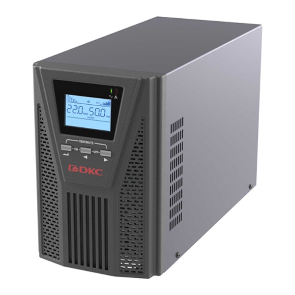 ИБП онлайн ДКС Small Tower 1000ВА/900Вт без АКБ 7Ач 6А 2xSchuko 1хC19 EPO USB RS-232 RJ45