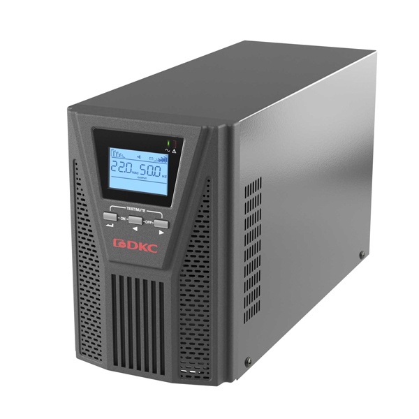 ИБП онлайн ДКС Small Tower 1000ВА/900Вт 3х7Ач 1А 2xSchuko EPO USB RS-232 RJ45