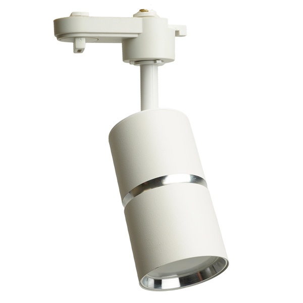 Светильник трековый Feron AL178 Zen под лампу MR16 15W 230V GU10 IP40 однофазный, белый серебро