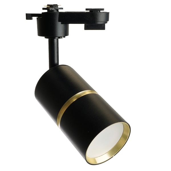 Светильник трековый Feron AL178 Zen под лампу MR16 15W 230V GU10 IP40 однофазный, черный золото