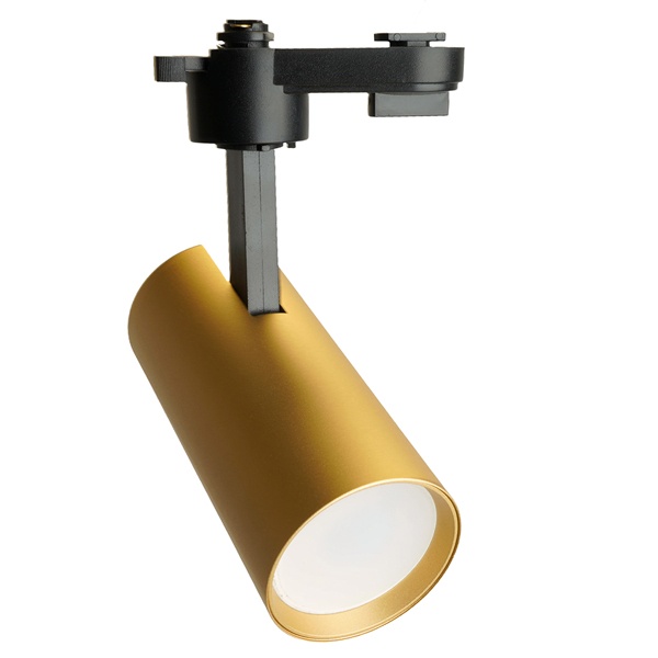 Светильник трековый Feron AL195 под лампу MR16 50W 230V GU10 IP20 однофазный, золото