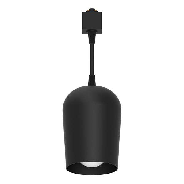 Светильник трековый Feron AL197 на подвесе под лампу A50, A55, A60 50W E27 IP20 однофазный, черный
