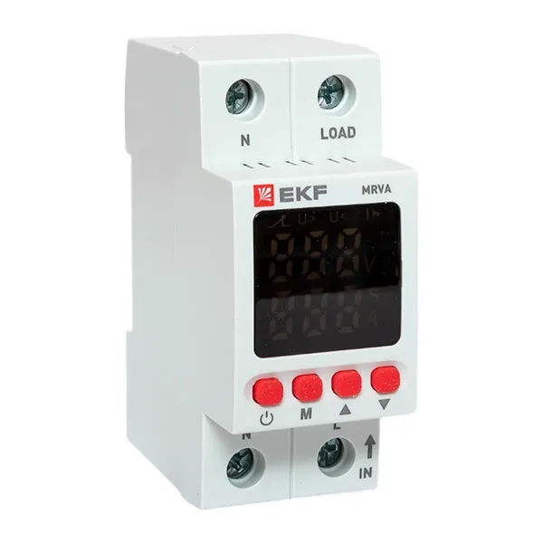 Реле напряжения и тока с дисплеем EKF MRVA 25A 1НО 50-450В 50Гц