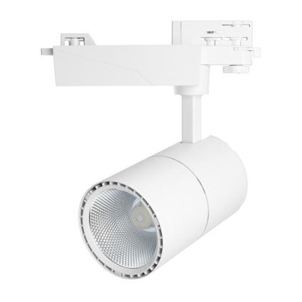 Трековый светодиодный светильник AL103 MarketBright 20W 2700K 1800Lm 35° белый, трехфазный