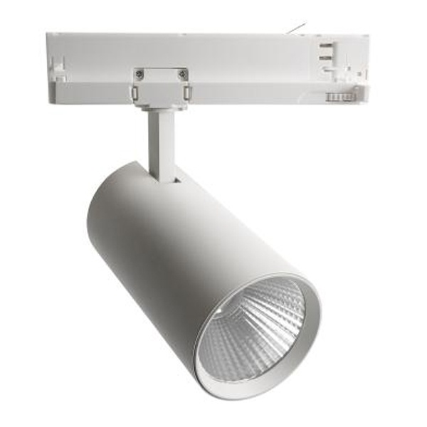 Трековый светодиодный светильник AL147 30W 4000K 2700Lm 35° белый на трехфазный шинопровод