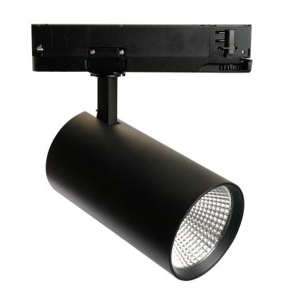 Трековый светодиодный светильник AL147 40W 4000K 3600Lm 35° черный на трехфазный шинопровод
