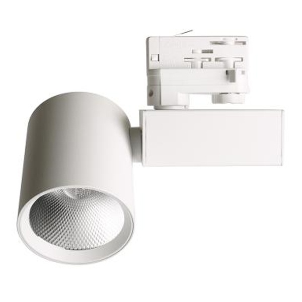 Трековый светодиодный светильник AL148 20W 4000K 1800Lm 35° белый на трехфазный шинопровод