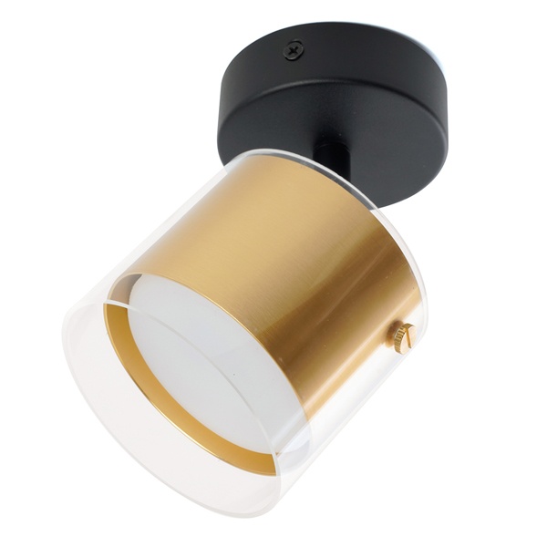 Светильник настенно-потолочный Feron HL3891 под лампу GX53 золото, черный