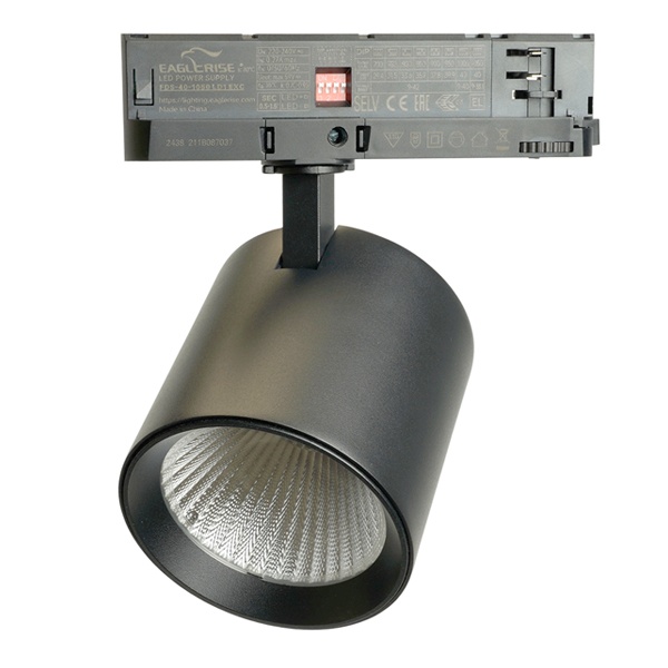 Трековый светодиодный светильник TR Reflex 40W 4000K 3500-3600Lm 36° черный на трехфазный шинопровод