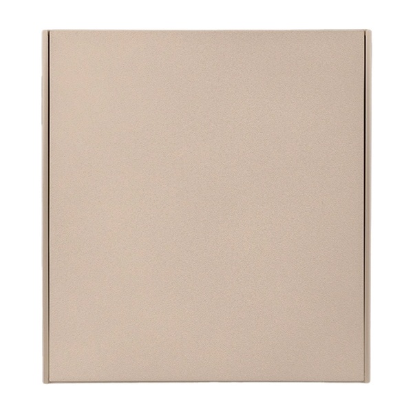 Выключатель одноклавишный Kranz Miele Strong 10А с рамкой шелк