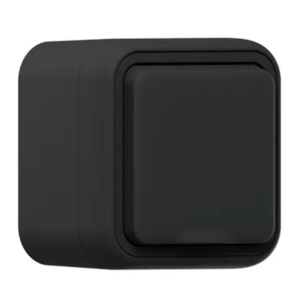 Розетка накладная EKF Бронто 16А 2P+E винтовые клеммы IP55 антрацит