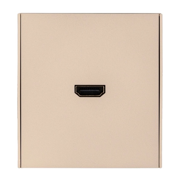 Розетка HDMI Kranz Miele Strong с рамкой шелк