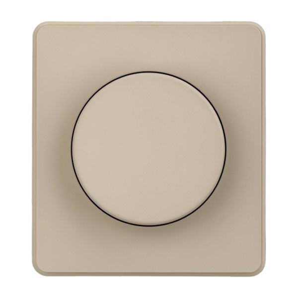 Светорегулятор (диммер) Kranz Miele Round для ламп накаливания 5-300Вт с рамкой шелк