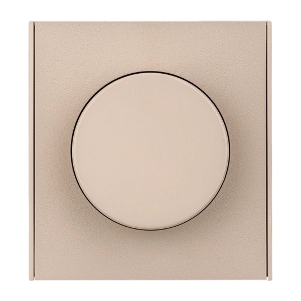 Светорегулятор (диммер) Kranz Miele Strong для ламп накаливания 5-300Вт с рамкой шелк