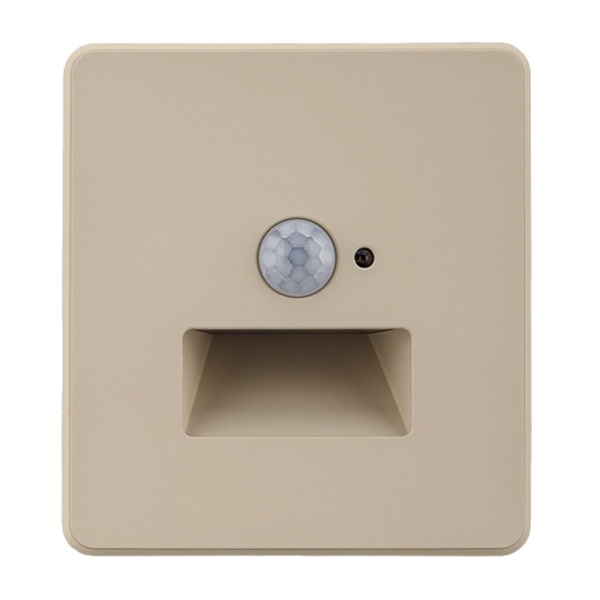 Подсветка настенная Kranz Miele Round для ног с датчиками движения и освещенности с рамкой шелк