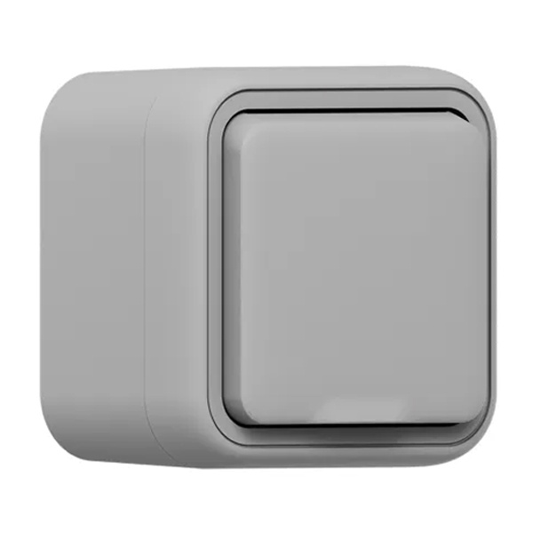 Розетка накладная EKF Бронто 16А 2P+E винтовые клеммы IP55 серый