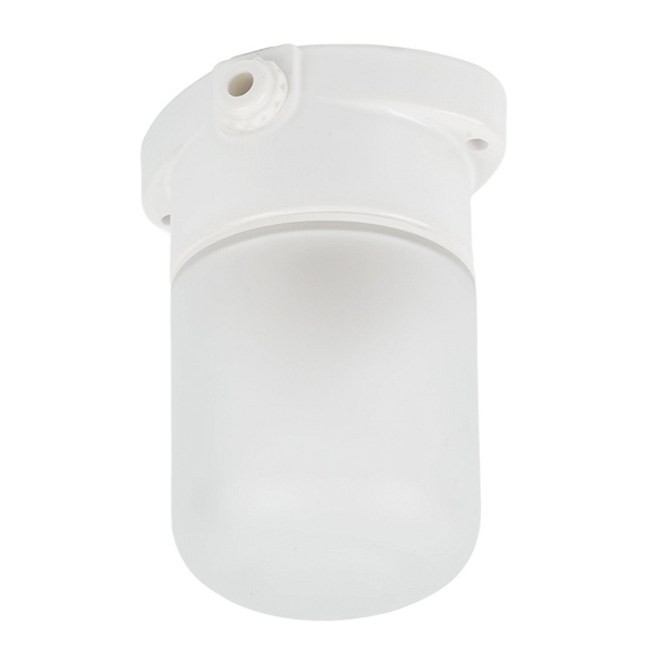 Светильник накладной прямой для бани и сауны Feron НББ 01-60-101 max 60W E27 IP65 керамика, белый