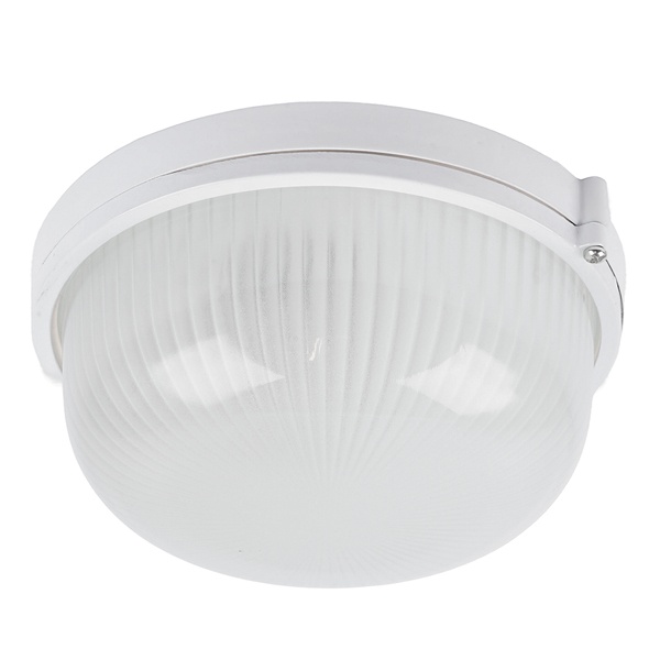 Светильник накладной Feron НБП 03-60-001 max 60W E27 IP54 алюминий, стекло, белый 176x82x190mm