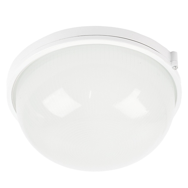 Светильник накладной Feron НБП 03-100-001 max 100W E27 IP54 алюминий стекло, белый 255x240x108mm